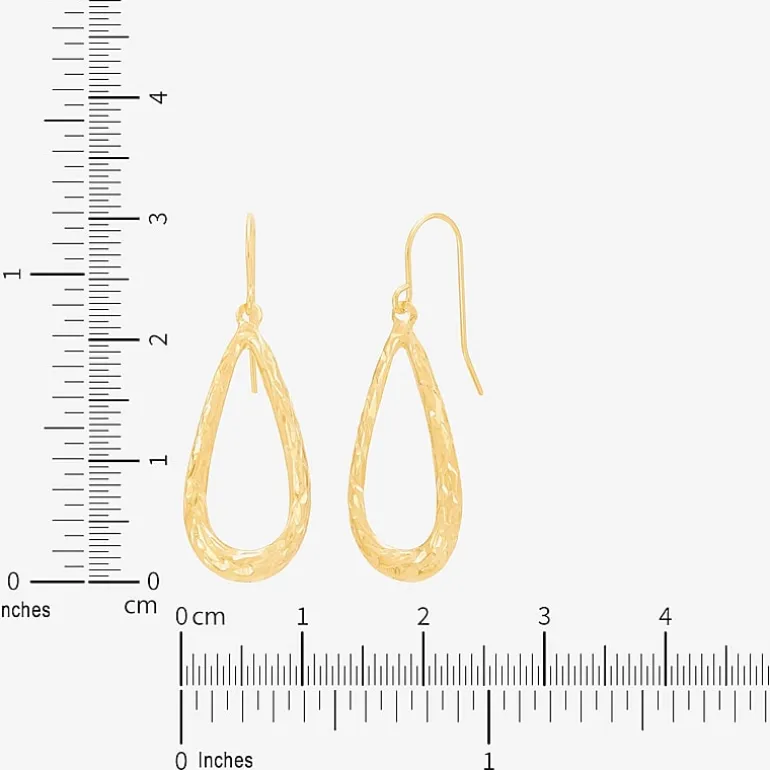 Womens 14K Gold Drop Earrings