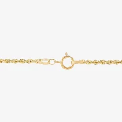 Womens 14K Gold Hollow Heart 7 Inch Link Bracelet