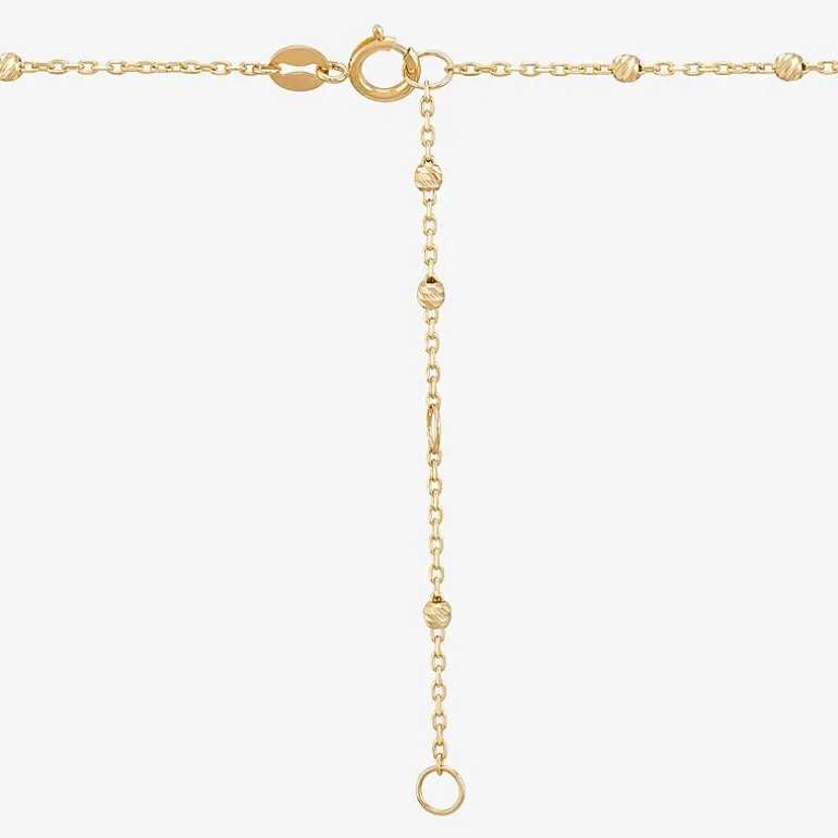 Womens 10K Gold 18 Inch Chain Necklace
