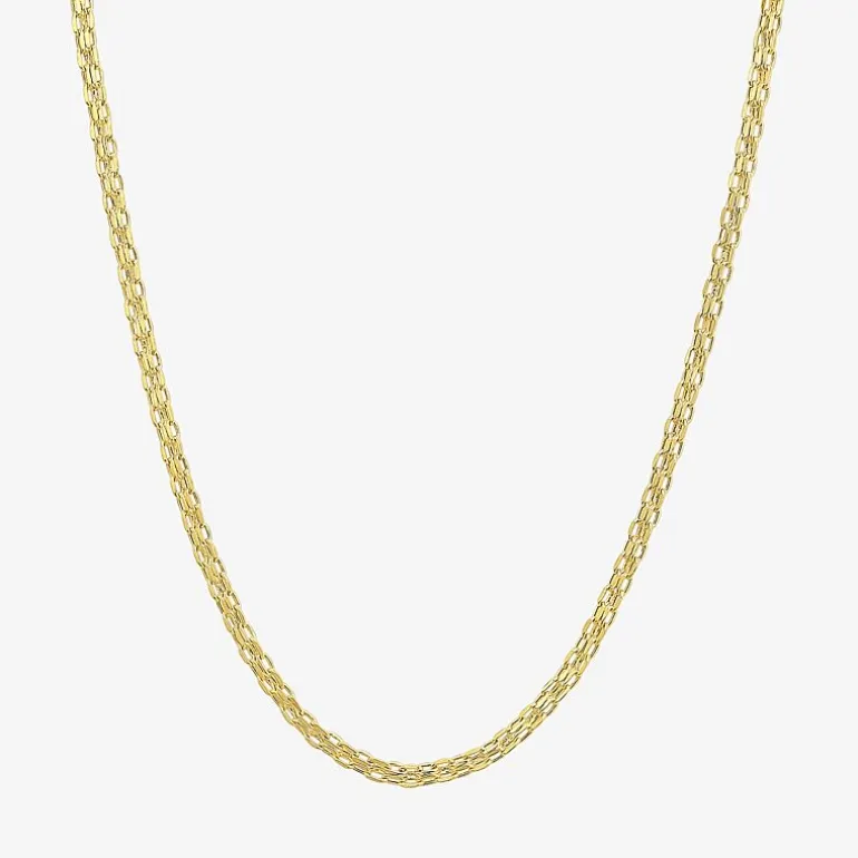 Womens 14K Gold 16 Inch Fashion Chain Necklace