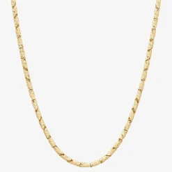Womens 14K Gold 18 Inch Link Chain Necklace