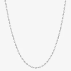 Womens 14K Gold 20 Inch Rope Chain Necklace