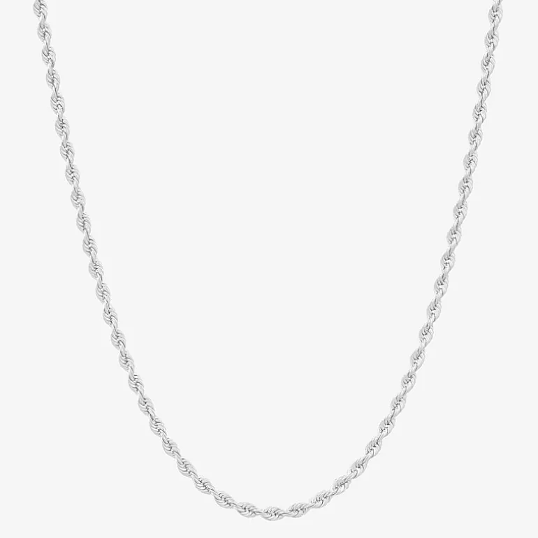 Womens 14K Gold 20 Inch Rope Chain Necklace