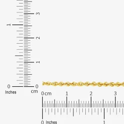 Womens 14K Gold 20 Inch Rope Chain Necklace