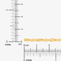 Womens 14K Gold 10 Inch Solid Fashion Ankle Bracelet