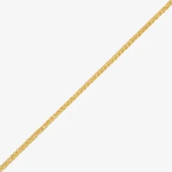 Womens 10K Gold 20 Inch Wheat Chain Necklace