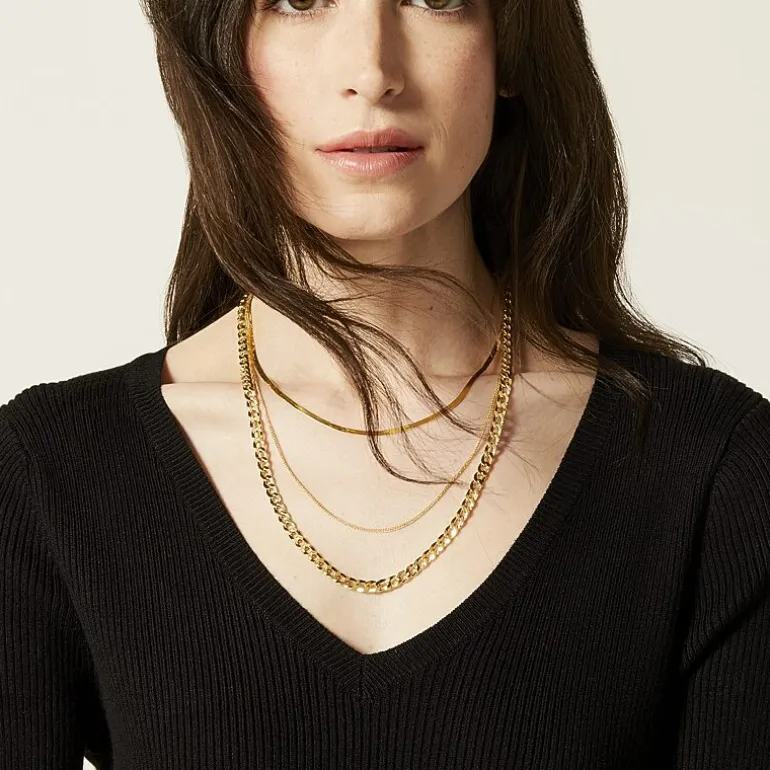 Womens 14K Gold 16 Inch Wheat Chain Necklace