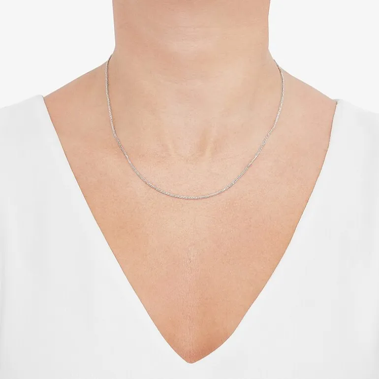 Womens 14K Gold 16 Inch Wheat Chain Necklace