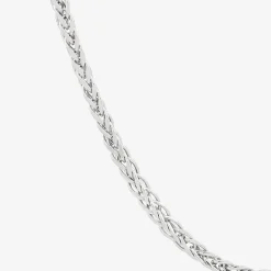 Womens 14K Gold 16 Inch Wheat Chain Necklace