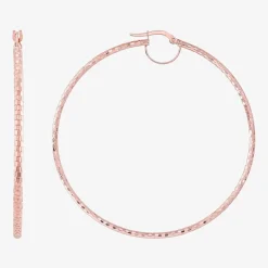 Womens 10K Gold 64mm Hoop Earrings