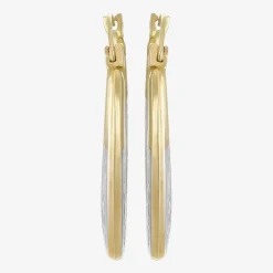 Womens 10K Gold 21mm Hoop Earrings