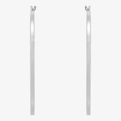 Womens 10K Gold 40mm Round Hoop Earrings