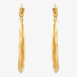 Womens 14K Gold 20.1mm Round Hoop Earrings