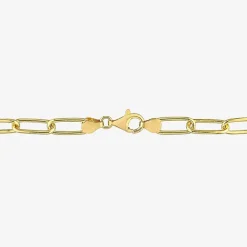 Womens 18K Gold Over Silver 20 Inch Link Necklace