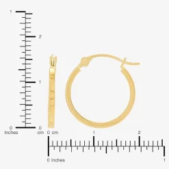 Womens 10K Gold 2 Pair Earring Set