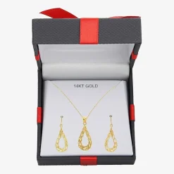 Womens 14K Gold Pear 2-pc. Jewelry Set
