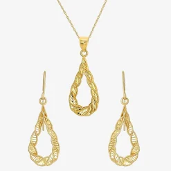 Womens 14K Gold Pear 2-pc. Jewelry Set