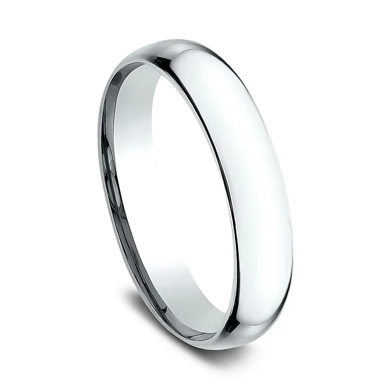 Womens 14K Yellow Gold 4MM Light Comfort-Fit Wedding Band