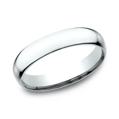 Womens 14K Yellow Gold 4MM Light Comfort-Fit Wedding Band