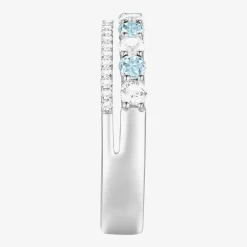 Womens Lab Created Gemstone 14K Gold Over Silver Stackable Rings