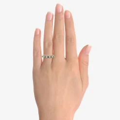 Womens Lab Created Gemstone 14K Gold Over Silver Stackable Rings