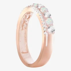 Womens Lab Created Gemstone 14K Gold Over Silver Stackable Rings