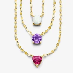 Womens Lab Created Red Ruby 14K Gold Over Silver Heart 16 Inch Pendant Necklace