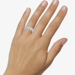Womens 2.5MM 1 CT. T.W. Natural White Diamond 14K Gold Anniversary Wedding Band