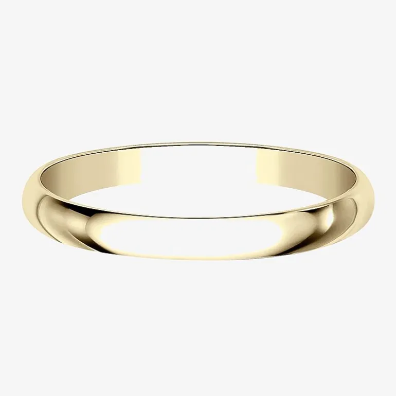 Womens 2MM Gold Wedding Band