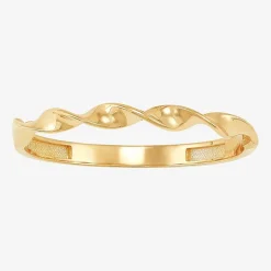Womens 2MM 10K Gold Band