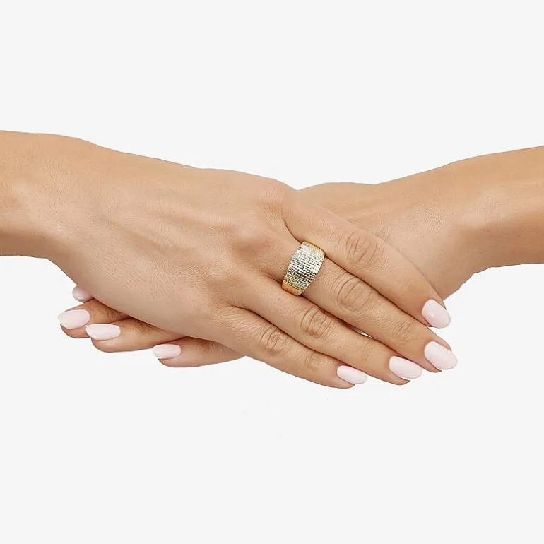 Womens 11.5MM 14K Gold Band