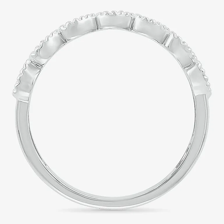 Womens 4MM 10K Gold Heart Band