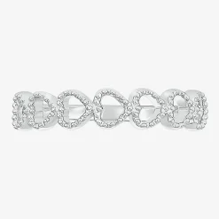 Womens 4MM 10K Gold Heart Band