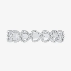 Womens 4MM 10K Gold Heart Band
