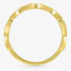 Womens 4.5MM 10K Gold Heart Band