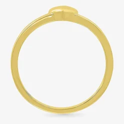 Womens 4.5MM 10K Gold Heart Band