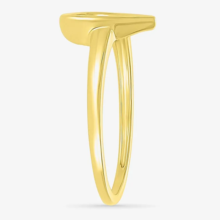 Womens 9mm 10K Gold Heart Band
