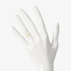 Womens 9mm 10K Gold Heart Band