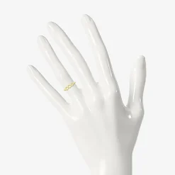 Womens 4.5MM 10K Gold Heart Band