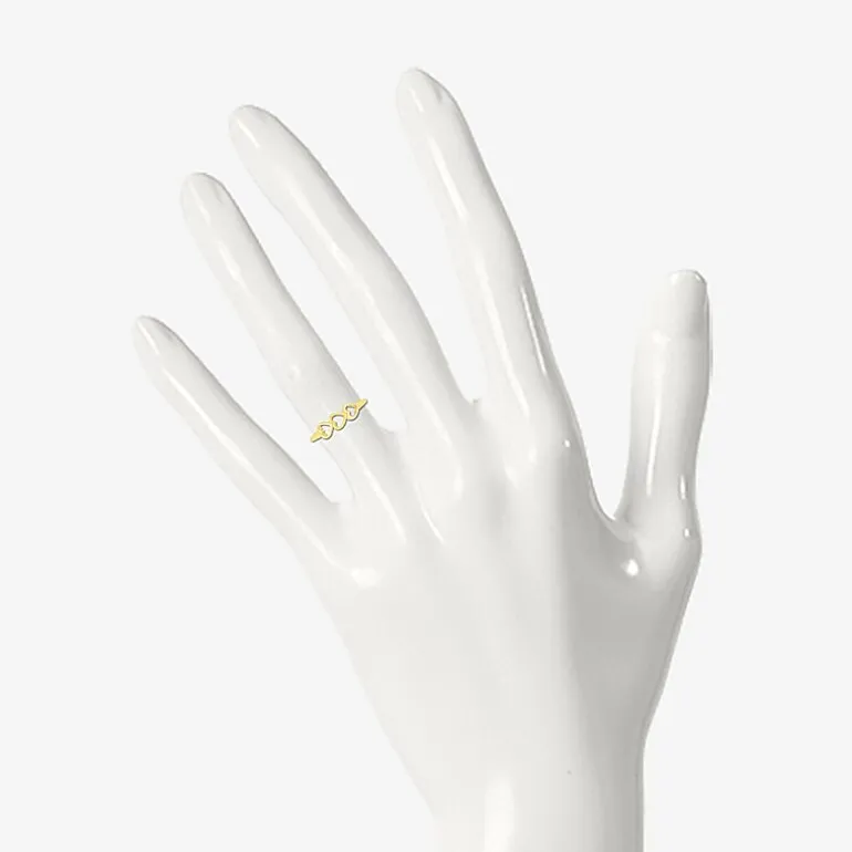 Womens 4.5MM 10K Gold Heart Band