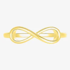 Womens 5MM 10K Gold Infinity Band