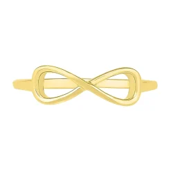 Womens 5MM 10K Gold Infinity Band