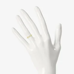 Womens 5MM 10K Gold Infinity Band