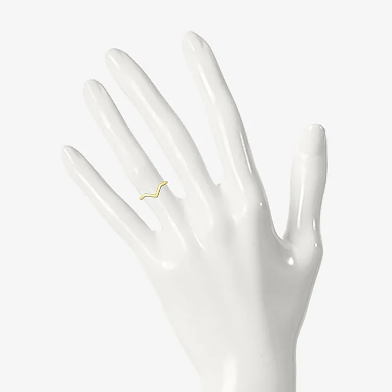 Womens 2MM 10K Gold Round Band