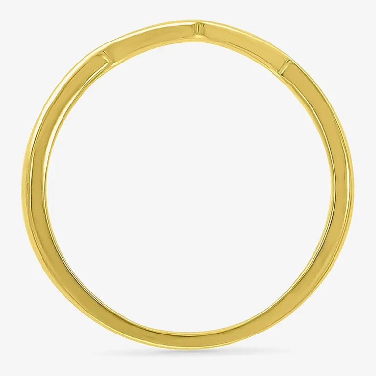Womens 2MM 10K Gold Round Band