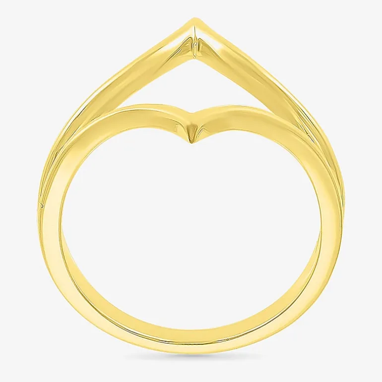 Womens 19MM 10K Gold Round Band