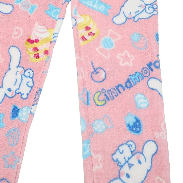 Womens Plush Cinnamoroll Pajama Pants