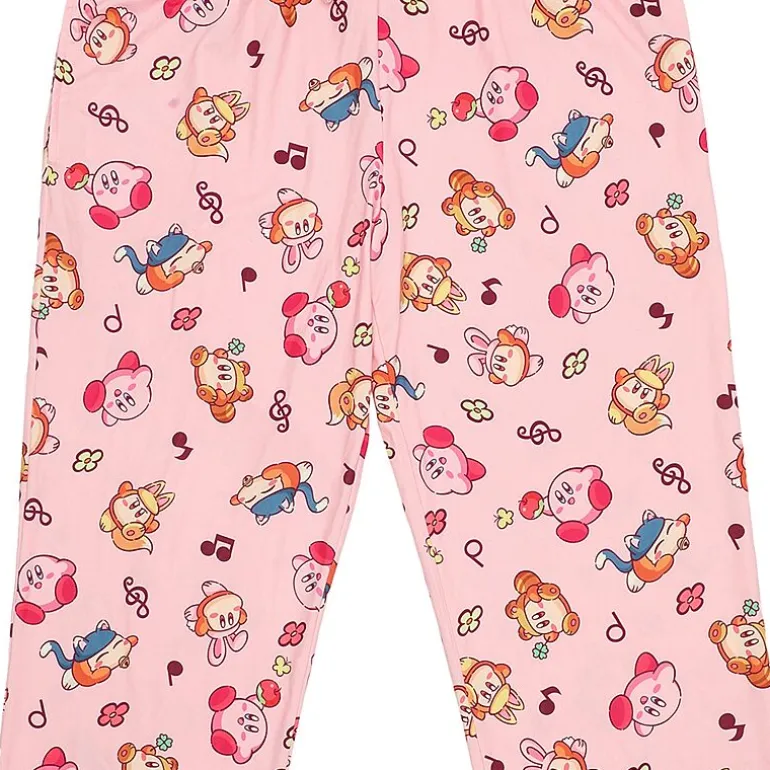 Womens Plush Kirby Pajama Pants
