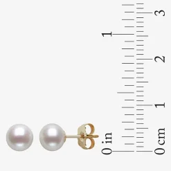Womens White Cultured Freshwater Pearl 10K Gold 2-pc. Jewelry Set