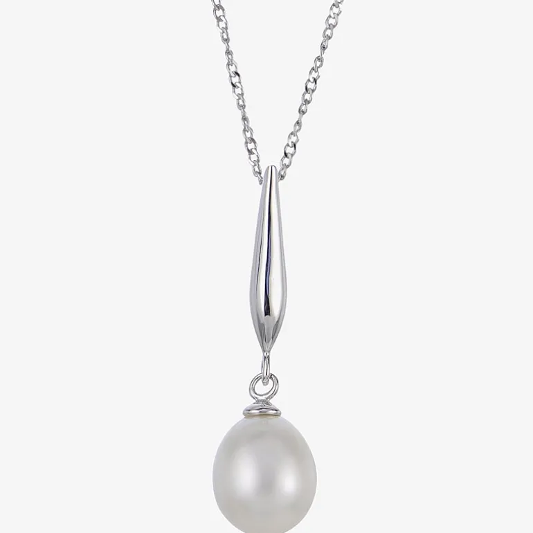 Womens White Cultured Freshwater Pearl Sterling Silver 2-pc. Jewelry Set